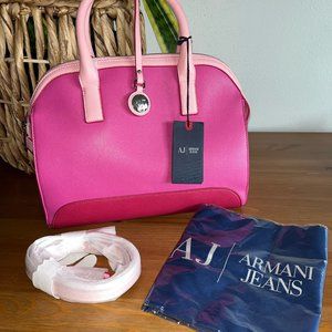 Magenta Armani Jeans Hand Bag